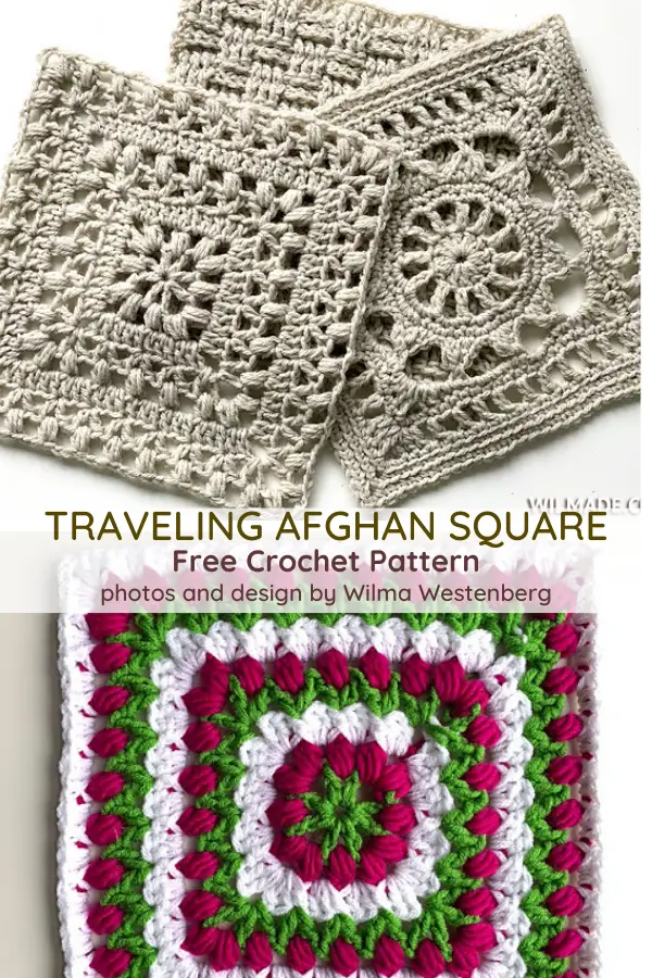 Tulip Afghan Square Free Crochet Pattern
