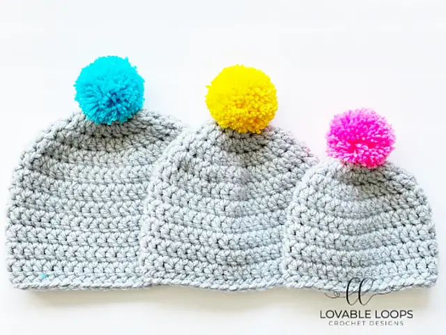 Super Bulky Crochet Hat Pattern- All Sizes