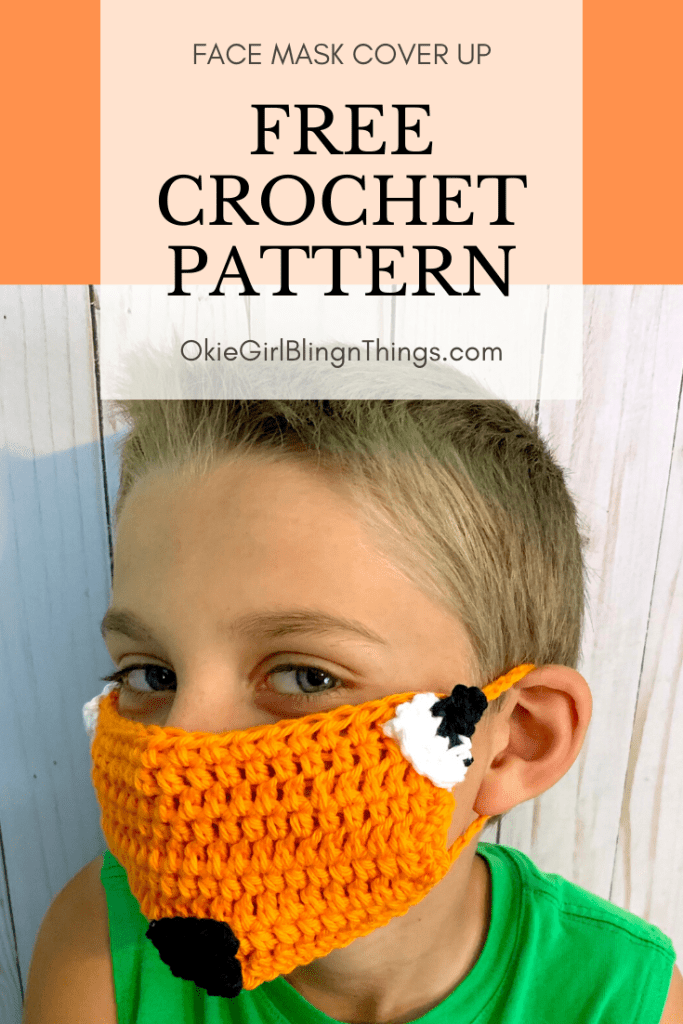 DIY Fox Face Mask Cover Up Free Crochet Pattern