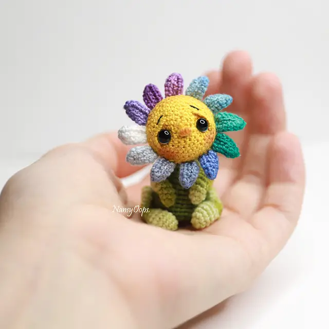 Cutest Crochet Amigurumi Flower With Lovely Little Face