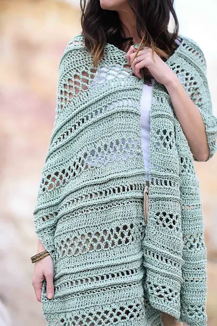 Easy Lightweight Crochet Shawl Pattern