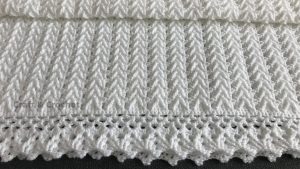 Easy Two Row Repeat Crochet Baby Blanket Pattern