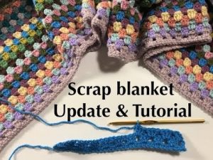 Simplest Crochet Scrap Yarn Blanket And Pattern