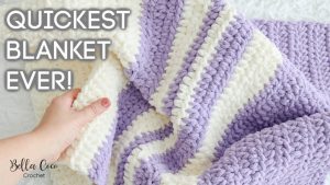 3 Hour Crochet Baby Blanket - Easy Crochet Pattern For Beginners