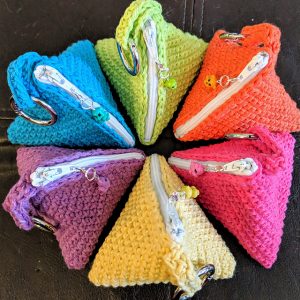 Crochet Pyramid Triangle Bag