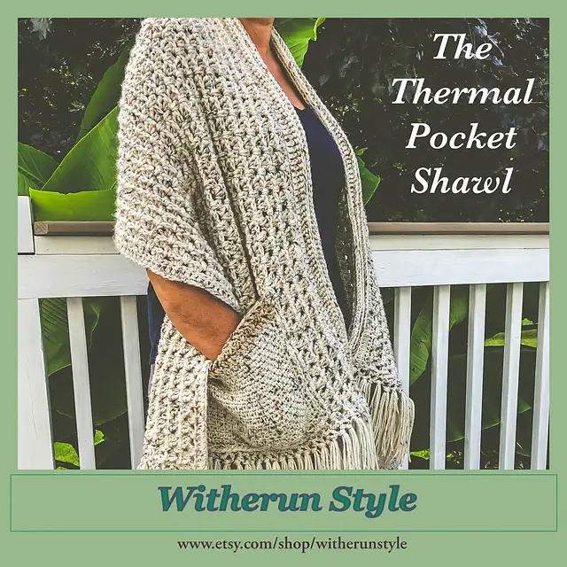 Pocket Shawl Pattern With Wonderfully Warm And Squishy Texture