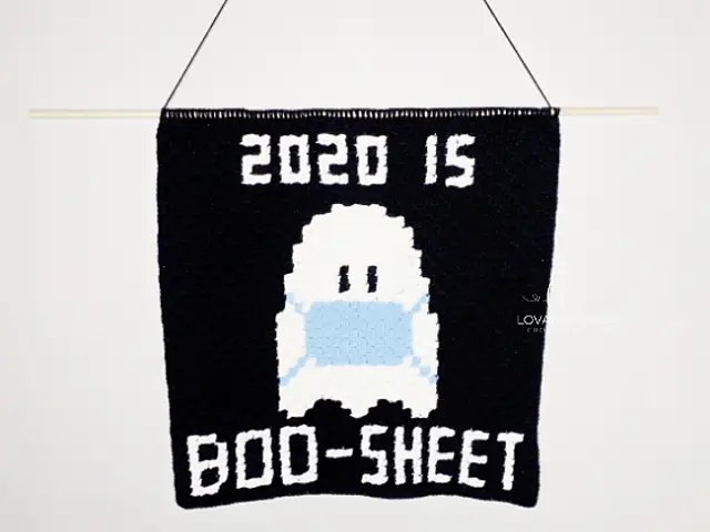 Free Crochet Graph Patterns: 2020 is BOO-SHEET