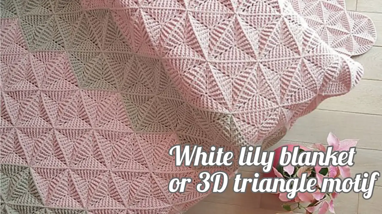 Amazing Crochet 3D Triangle Motif Blanket Pattern Daily Crochet