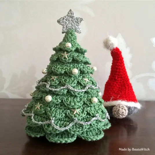Crochet Ruffle Christmas Tree Free Pattern