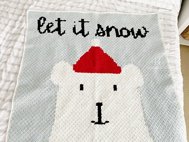 Let it Snow Crochet Blanket