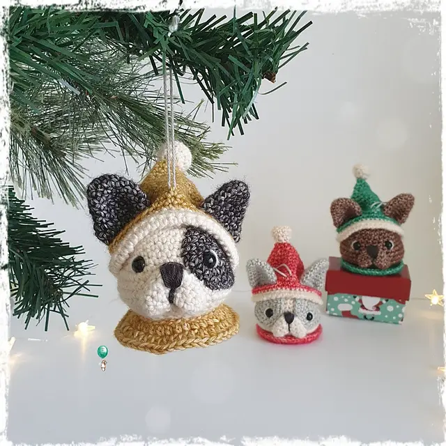 Cutest Crochet Dog Ornament Pattern