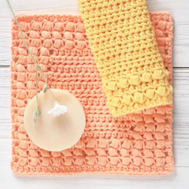 Square Crochet Dishcloth Pattern- Free Crochet Dishcloth Pattern