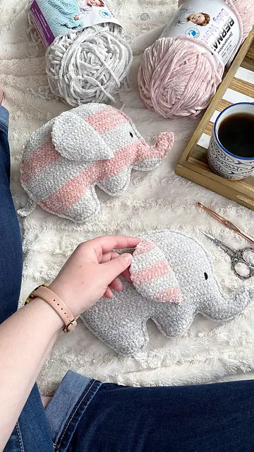 Crochet Elephant Toy Pattern- The Perfect Baby Shower Gift Or To A Little One