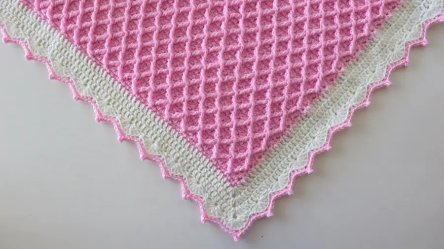 Easiest Crochet Diamond Blanket- Diamond Stitch Crochet Blanket For Beginners