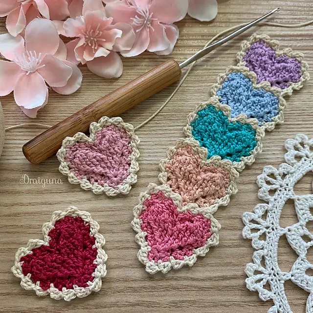 Cutest Crocheted Hearts Pattern for Valentine's Day