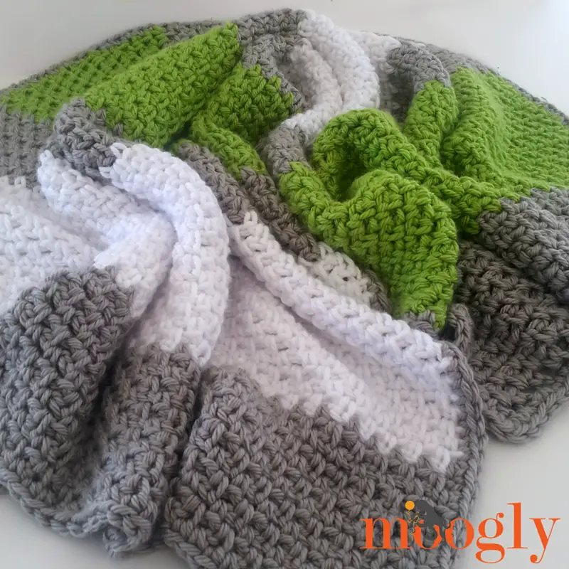 Manly Granite Blanket free pattern - Free Masculine Crochet Patterns