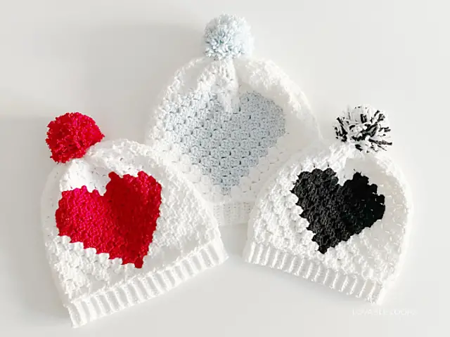 Heart Hat Crochet Pattern