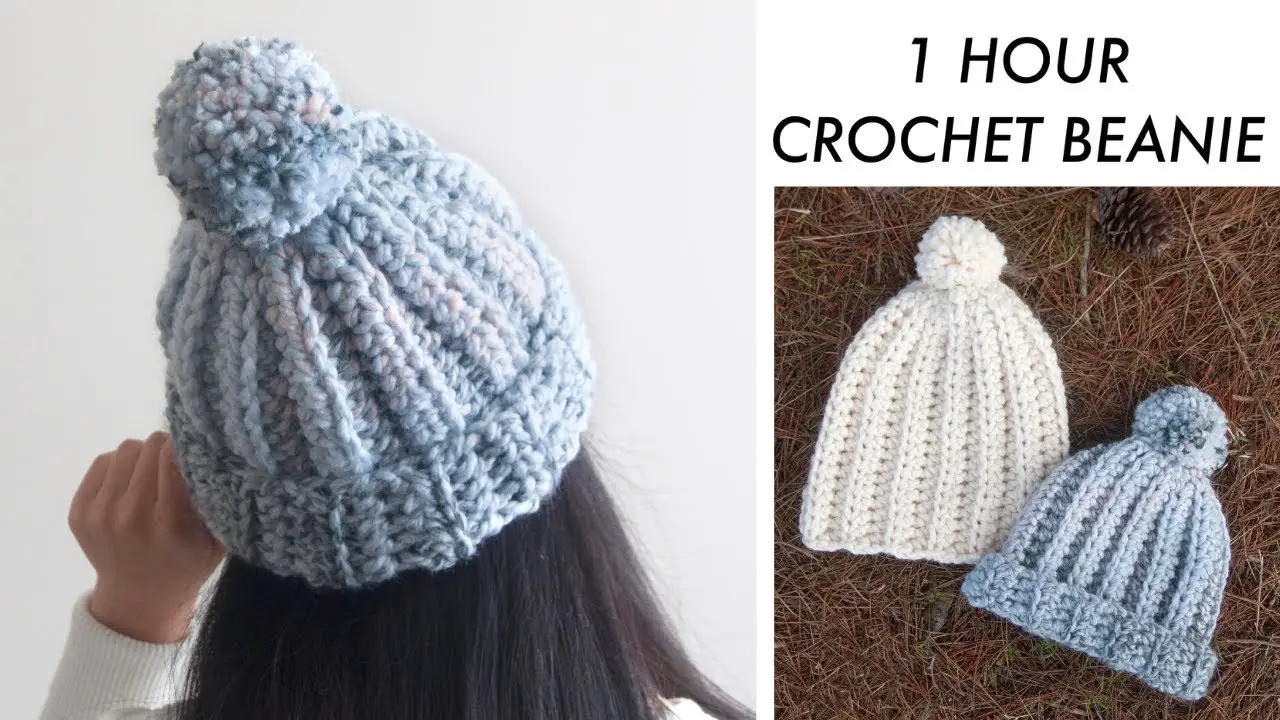 One Hour Chunky Crochet Beanie Pattern- Best Hats For Charity Patterns