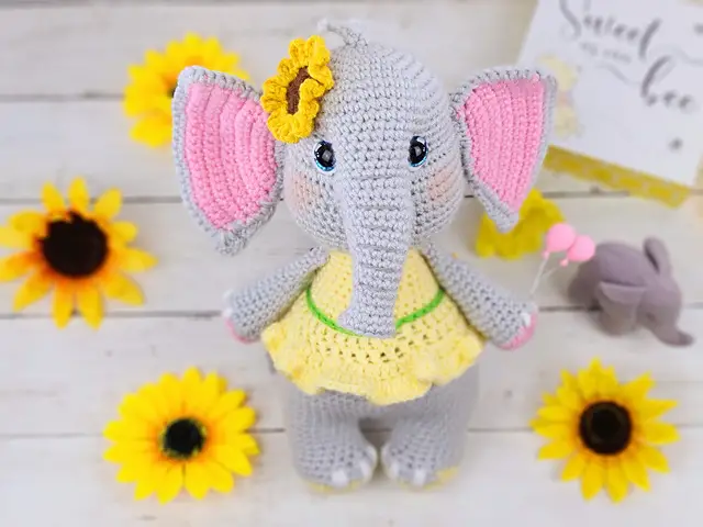 Cutest Crochet Stuffed Elephant Free Pattern- Free Amigurumi Patterns