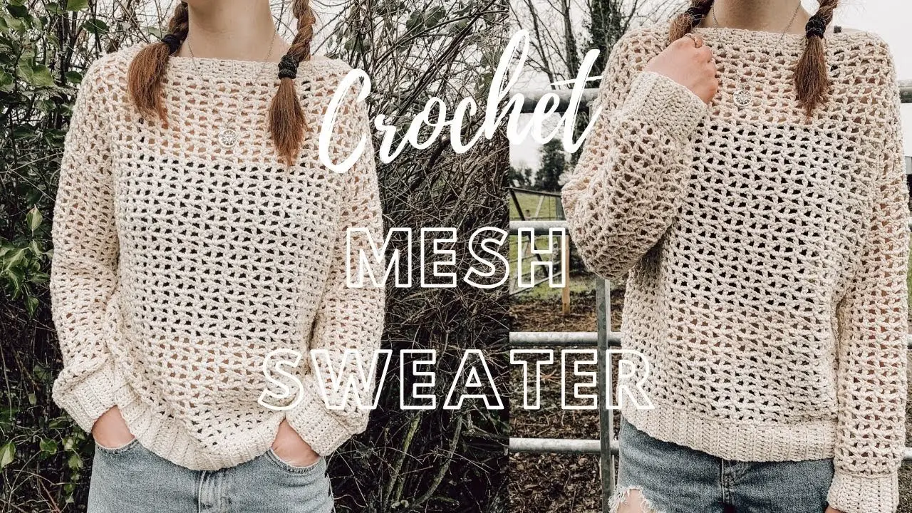 Easy Free Crochet Sweater Pattern For Spring- Free Crochet Top Patterns