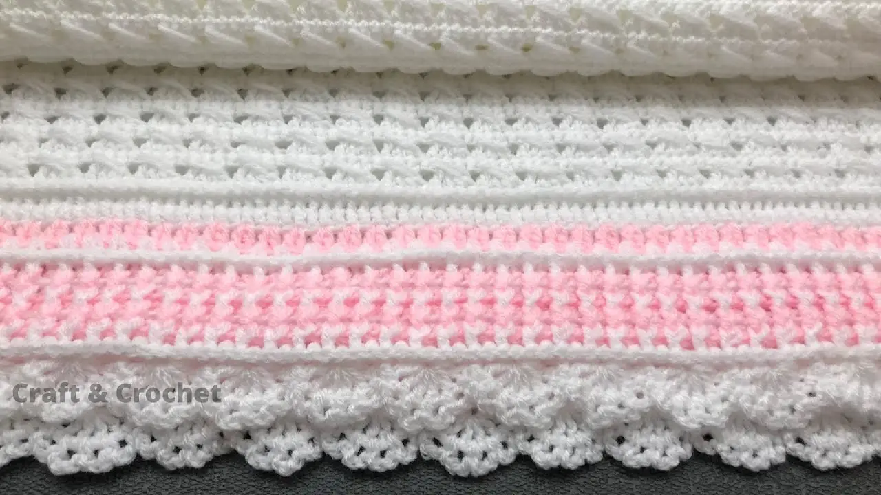 Free And Easy Crochet Baby Blanket Pattern For Beginners