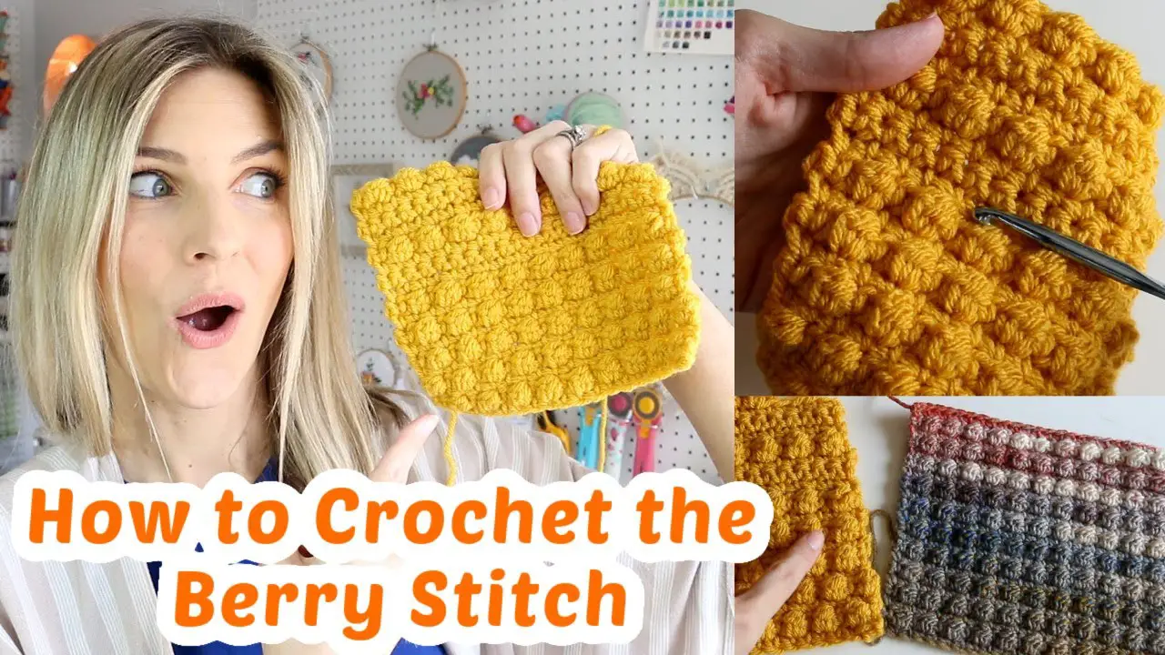 Learn A New Crochet Pattern: Berry Stitch Crochet Pattern