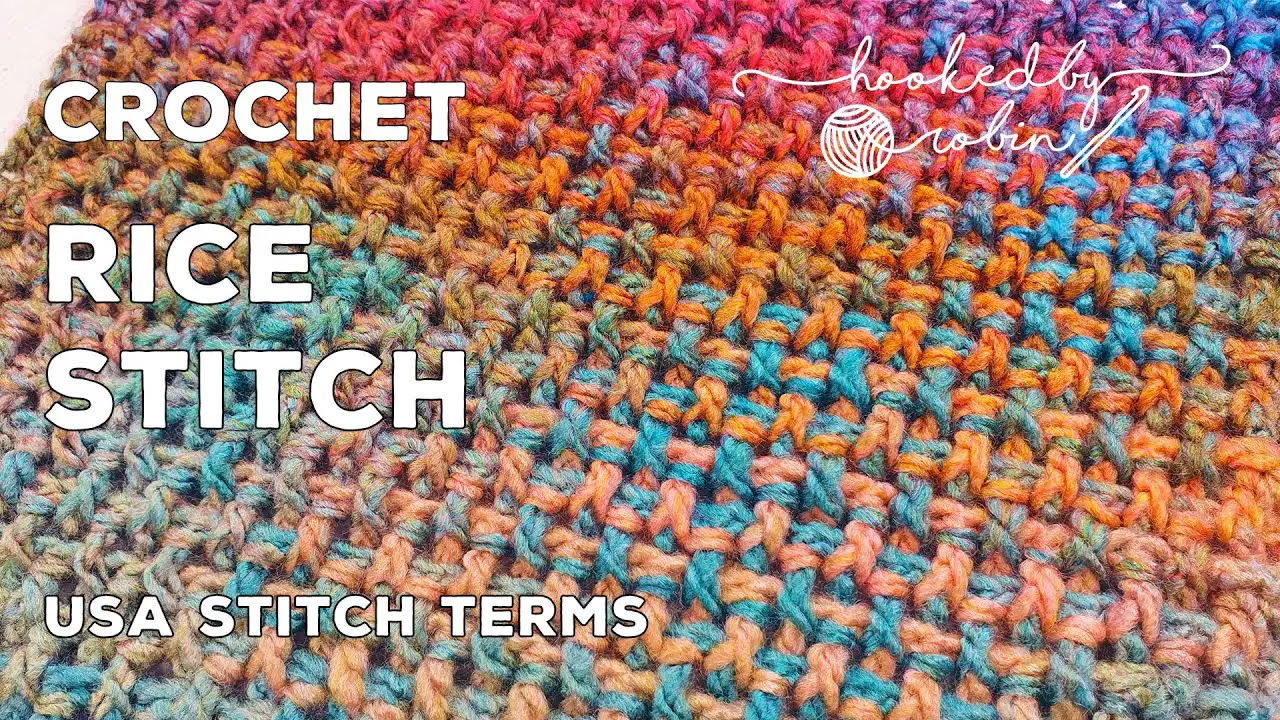 Learn A New Crochet Stitch: The Crochet Rice Stitch- One Row Repeat Crochet Patterns (Video Tutorial)