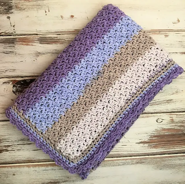 Super Easy Crochet Baby Blanket For Beginners