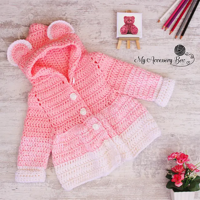 Cutest Baby And Toddler Crochet Cardigan Free Pattern