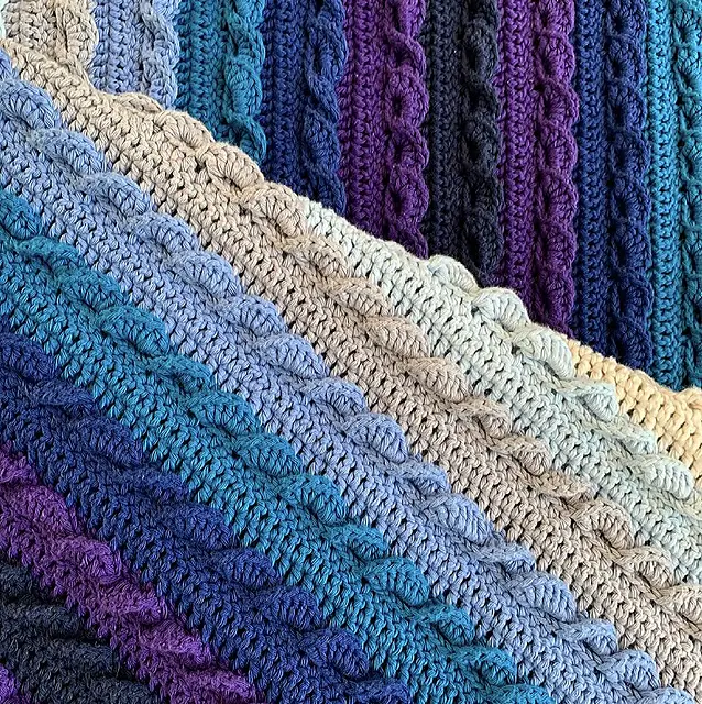 Gorgeous Crochet Afghan Pattern- Unique Crochet Stitches
