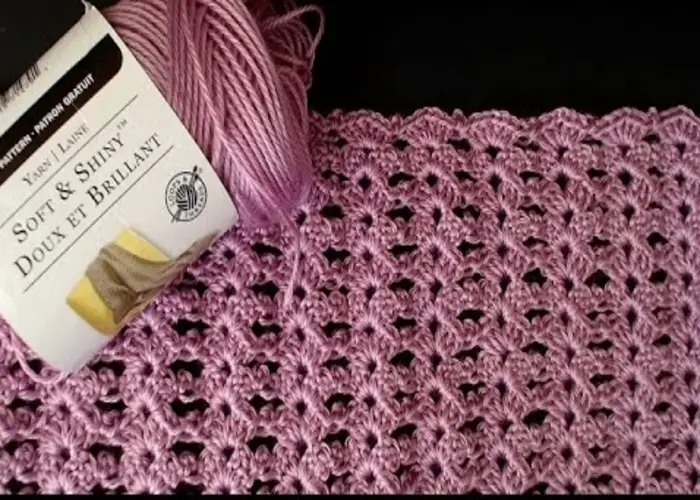 Beautiful Picot Fan Crochet Stitch Baby Blanket