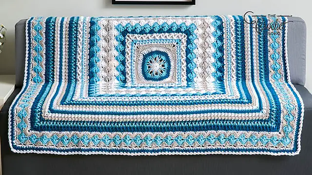 Beautiful Crochet Afghan Pattern - Great For Your Leftover Yarn