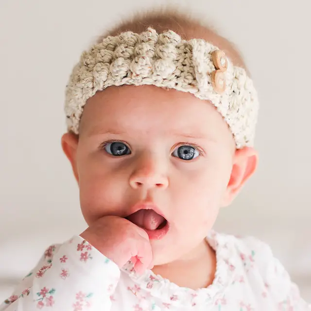 Crochet baby bobble headband free pattern- Cutest Crochet Baby Headbands Free Patterns