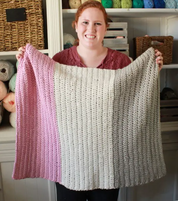 Easy Half Double Crochet Blanket For Beginners