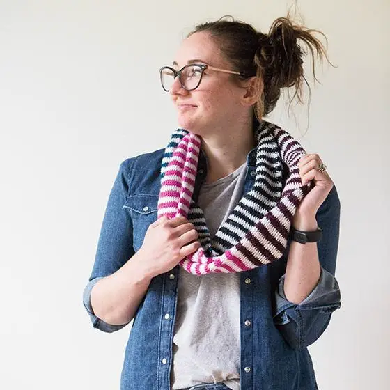 Candy Stripes Scarf- Easy Crochet Scarf Patterns
