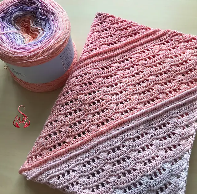 Easy Crochet Lace Shawl Free Pattern 