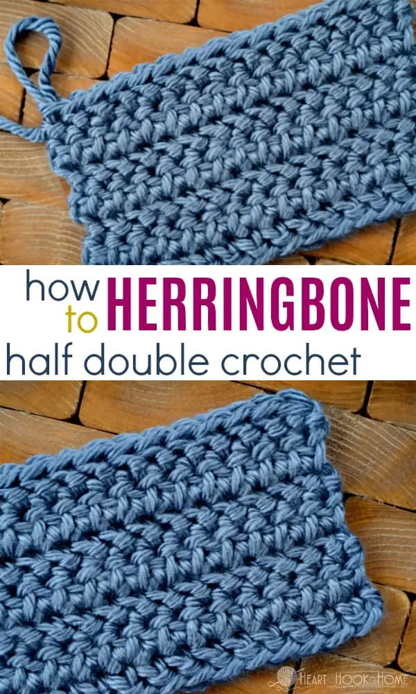 Herringbone Half Double Crochet Stitch: Learn A New Crochet Stitch