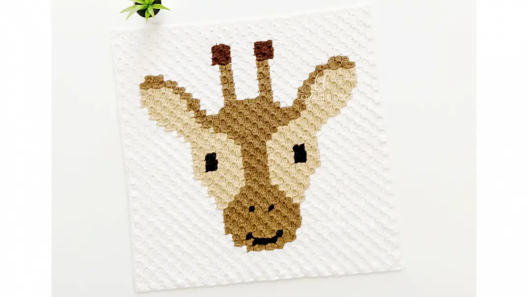 C2C Giraffe Square- C2C Crochet Animal Patterns