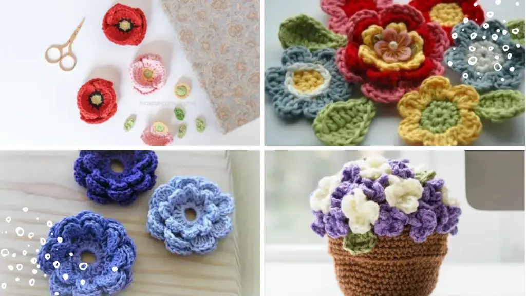 10 Easy Small Crochet Flower Patterns