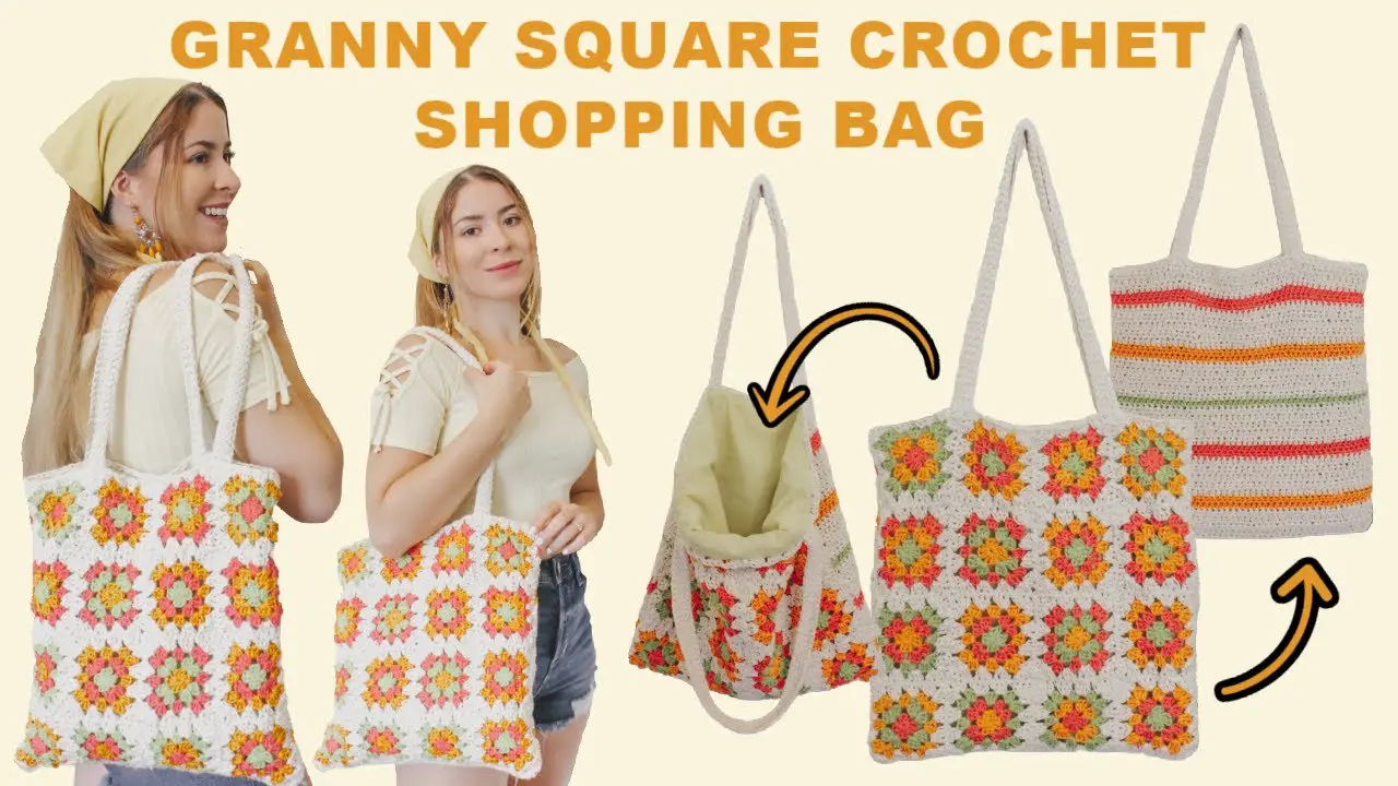 Granny Square Bag Crochet Tutorial