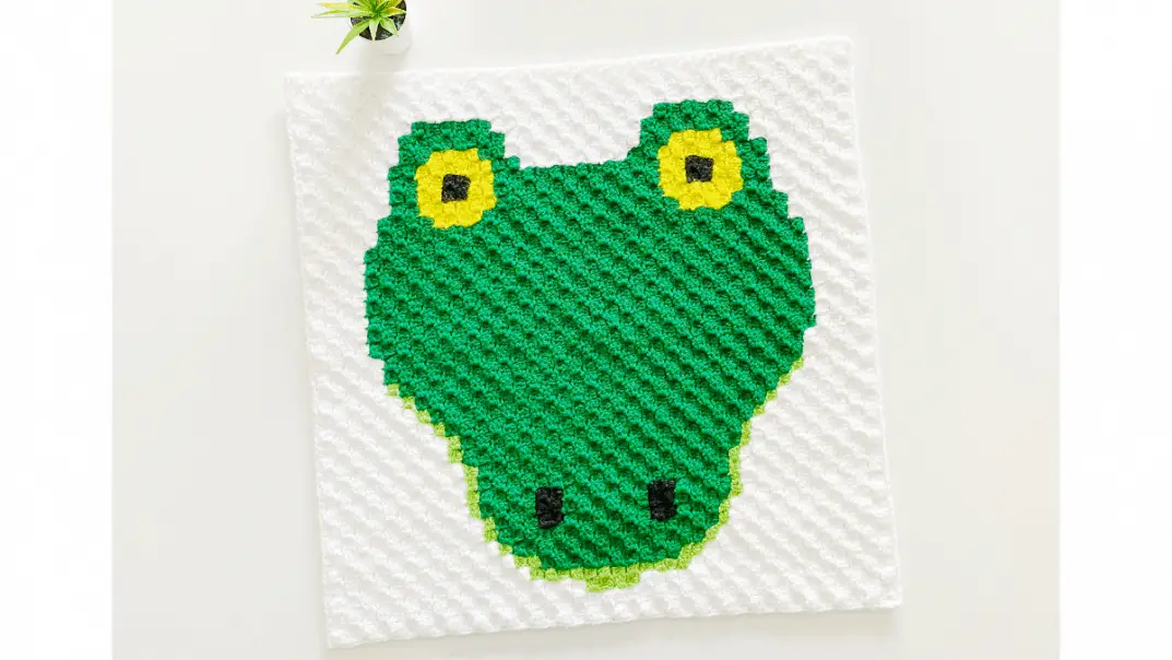 C2C Alligator Square- C2C Crochet Animal Patterns