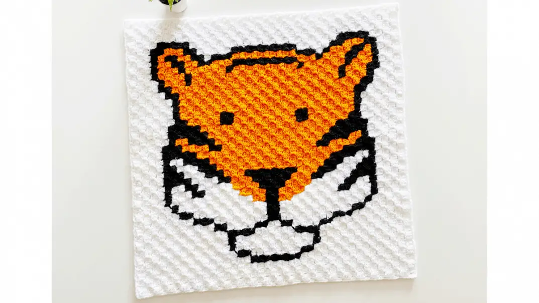 C2C Tiger Square- C2C Crochet Animal Patterns