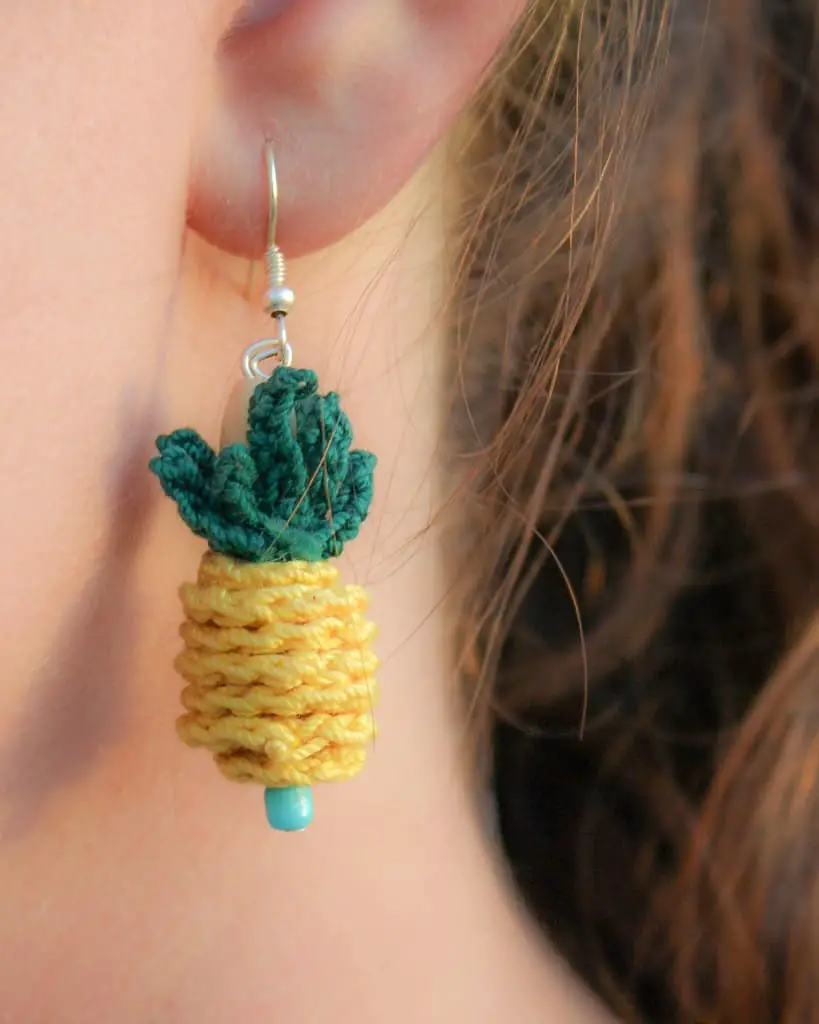 Crochet Pineapple Pendant Free Crochet Pattern