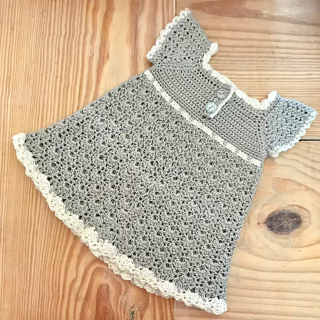 Free Baby Dress Crochet Pattern- Simple, Classic And Beautiful