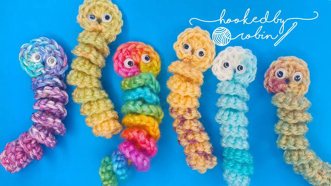 Crochet Worry Worm Pattern- Super Cute And Super Fast To Make