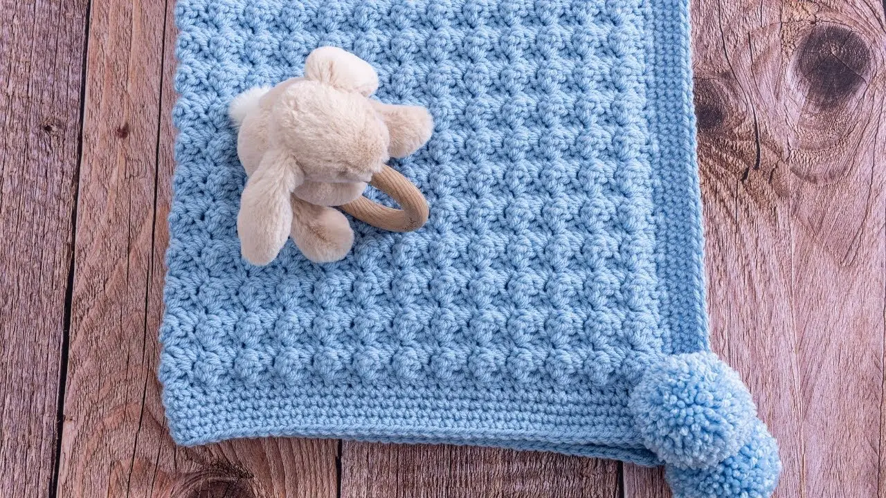 Fast And Easy Crochet Baby Blanket Free Pattern- One Row Repeat Crochet Patterns