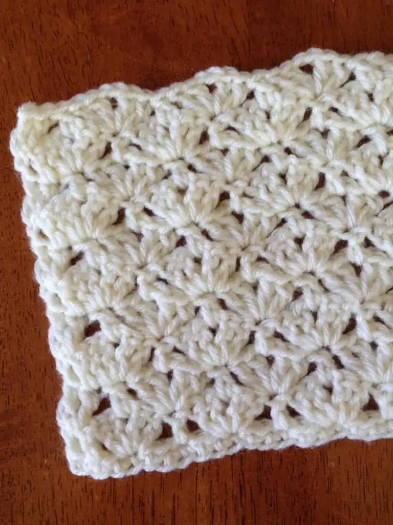 Interlocking Fan Crochet Stitch