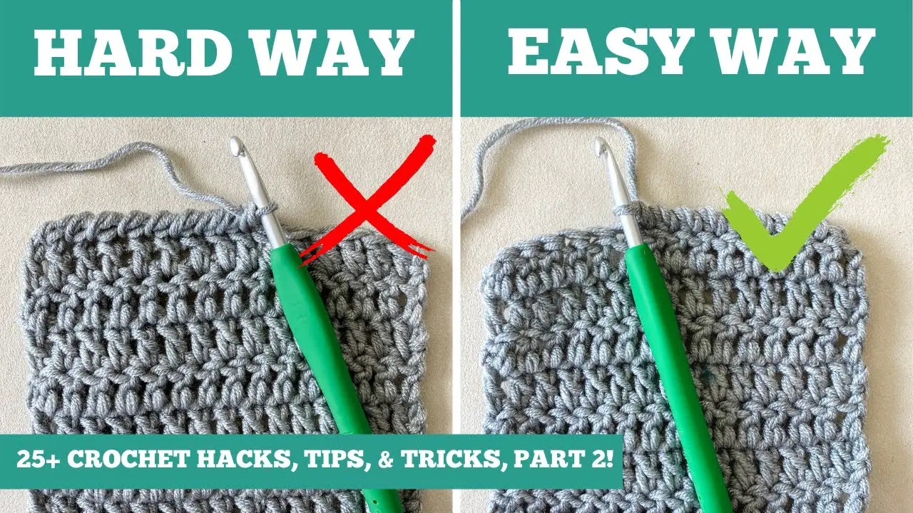 25 Crochet Hacks For Beginners -Part 2 [Video Tutorial]