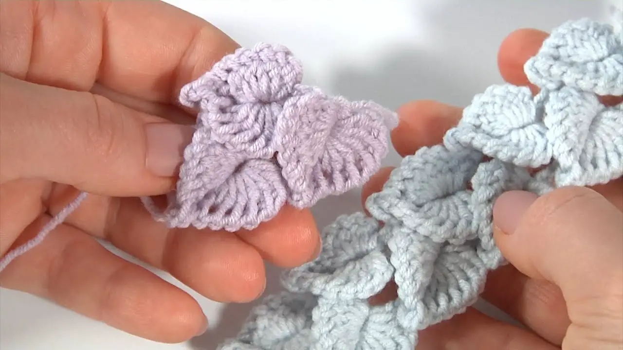 Beautiful Crochet Leaf Pattern- Small Crochet Projects For Leftover Yarn