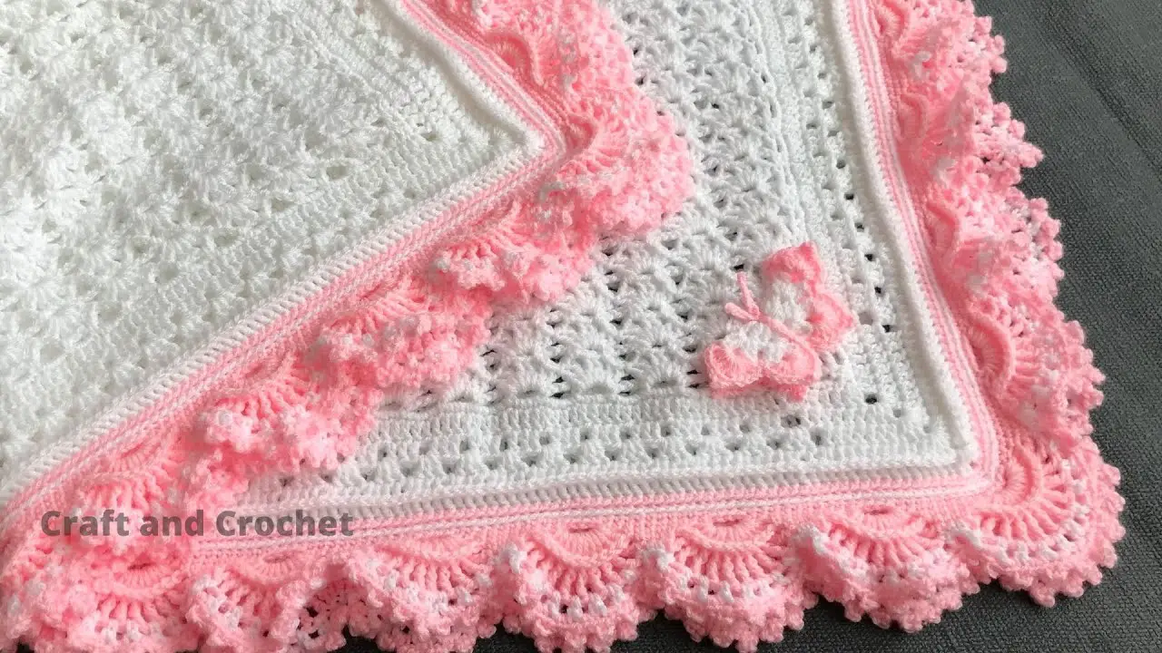 Easiest Crochet Baby Blanket For Beginners- 2 Row Repeat Crochet Patterns
